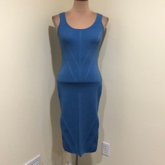 Francesca’s Collection Willow & Wind Sweaterdress Sweater Dress Medium Blue Knit - Picture 2 of 10